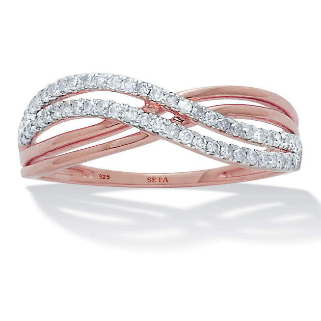 Palm Crossover Ring Red US 10 2