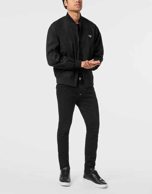 Philipp Plein Nylon Bomberjacke grau XXLarge 3