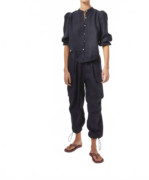 Pantalon cargo en lin Lanhtropy 2