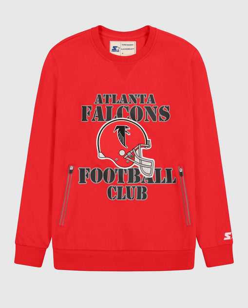 Starter Atlanta Falcons Crew Neck Sweatshirt Red Medium 2