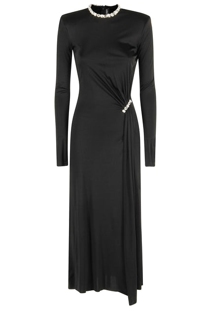 David Koma Midi Dress Black UK 8 2