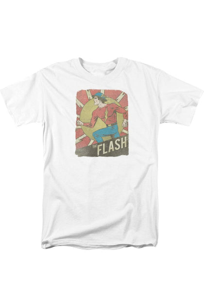 Gildan DC Comics Flash Tattered Poster T-Shirt White Medium 2