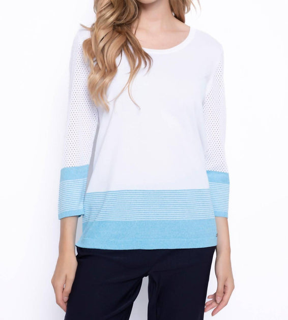 Picadilly Knitted Stripe Top Multi Small 2