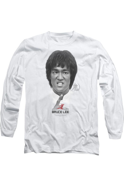 Gildan Bruce Lee Self Help Long Sleeve T-Shirt White XXL 2