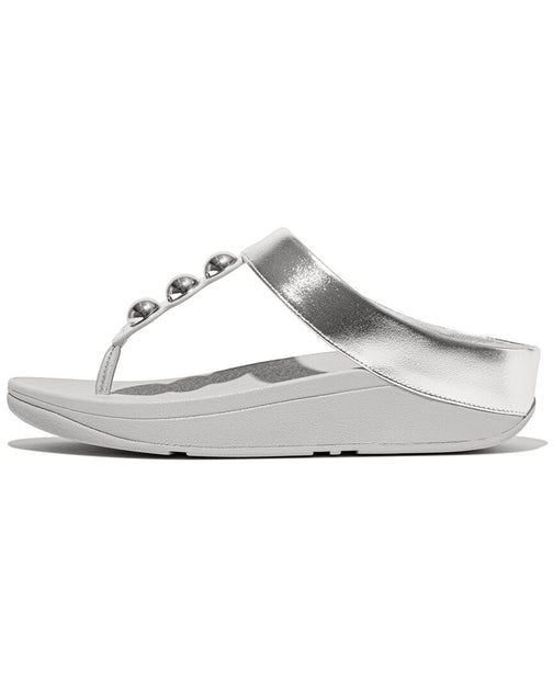FitFlop Fino Sandal Silver US 9 3