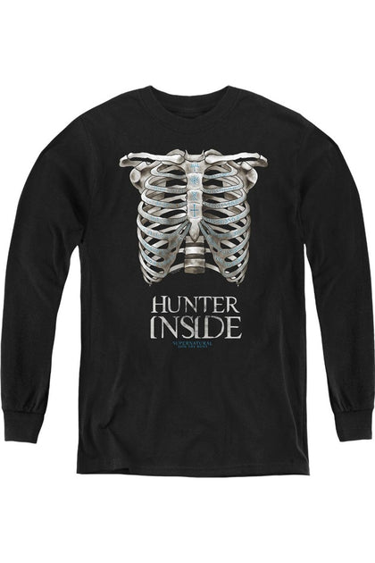 Gildan Supernatural Hunter Inside Youth Long Sleeve Sweatshirt Black Small 2