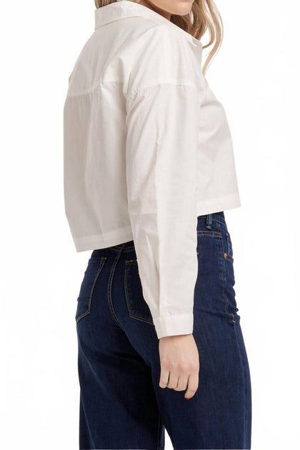 Dear John Denim Arianna Poplin Shirt Beige Large 4