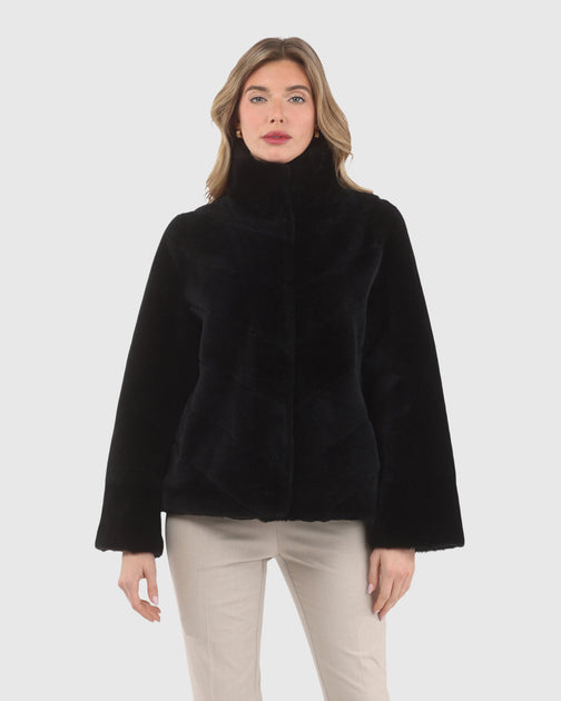Gorski Reversible Merinillo Shearling Lamb Jacket Schwarz Large 2