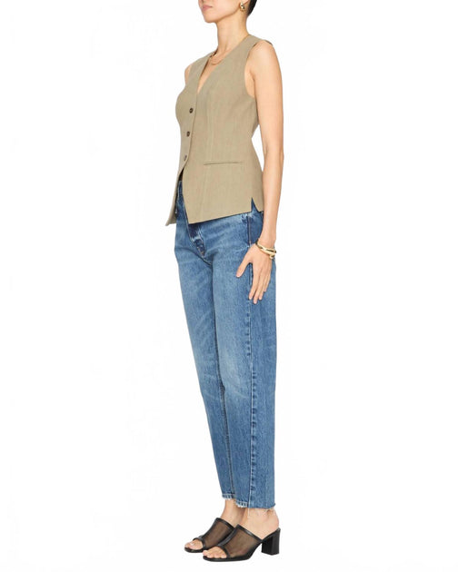 APIECE APART Helena V-Neck Weste Pink US 4 4