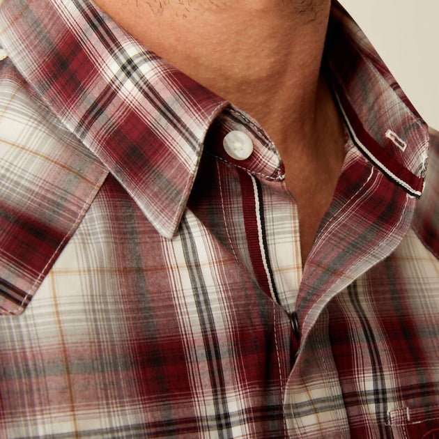 Ariat Walt Classic Fit Shirt Brown Small 4