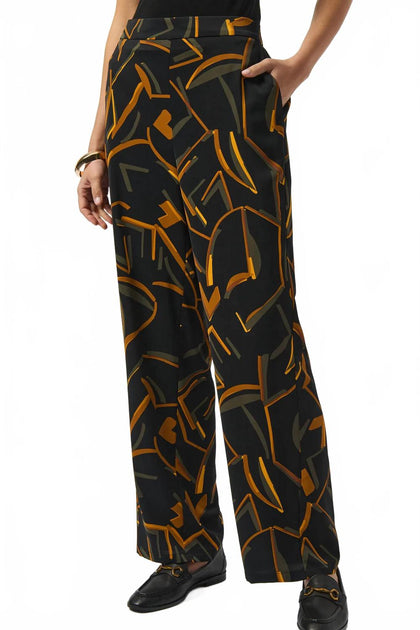 Joseph Ribkoff Wide Leg Pants Brown UK 12 2