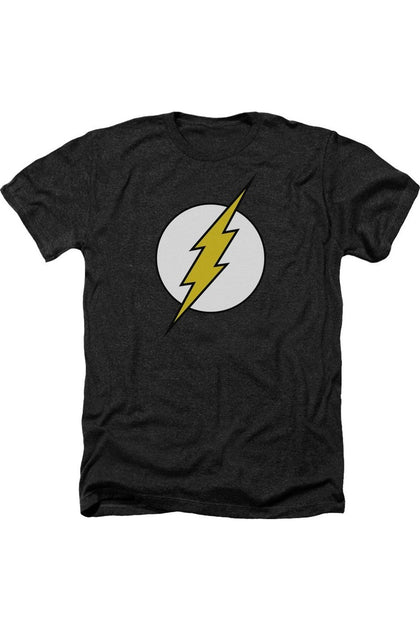 Gildan DC Comics Flash Classic Adult Heather Tee Black Small 2