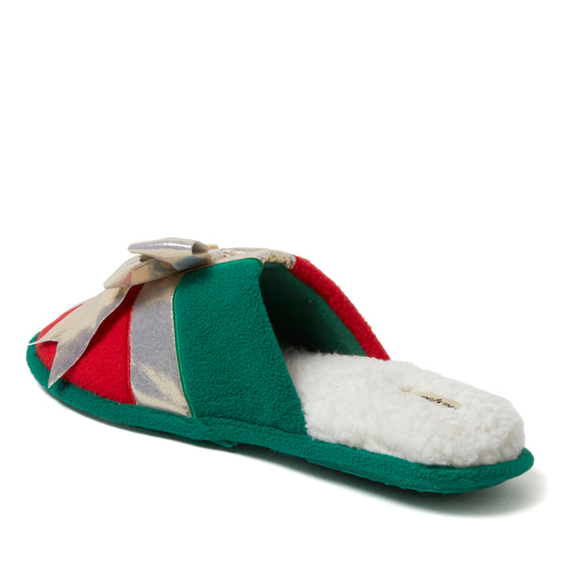 Dearfoams Novelty Holiday Christmas Scuff Slipper Multi Large 5