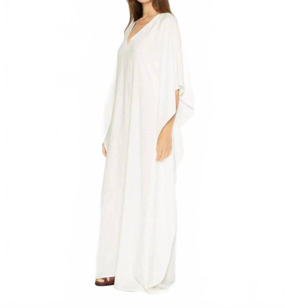 Ripley Rader Caftan Dress White Medium 4