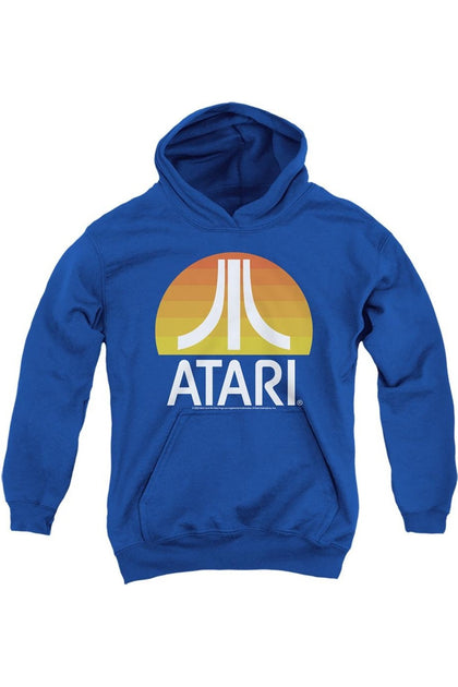 Gildan Atari Sunrise Youth Pullover Hoodie Blue XLarge 2
