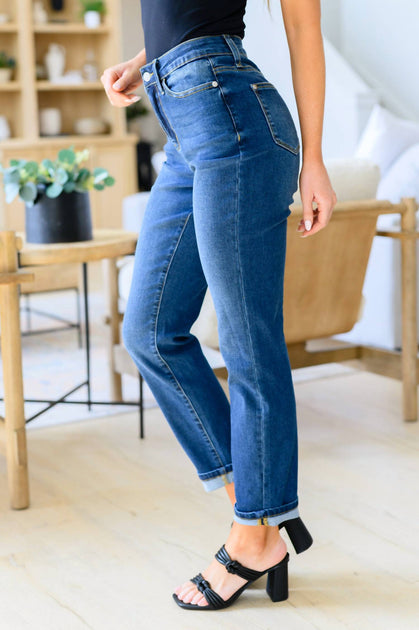 Judy Blue High Rise Boyfriend Jeans Blue 24 4