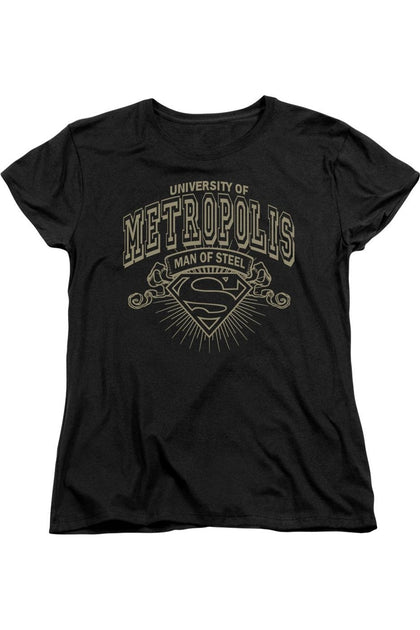 Gildan Superman University Of Metropolis T-Shirt Black Medium 2