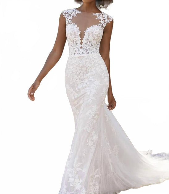 Morilee Brinkley Wedding Dress White US 14 3