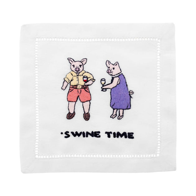 August Morgan Swine Time Cocktailservietten 2