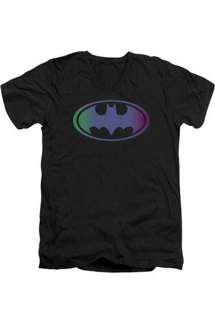 Gildan Batman Gradient Bat Logo T-Shirt Black Large 2
