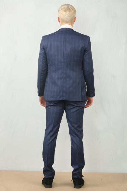 Infinity Men's 3 Piece Prince Of Wales Suit Grey US 44 Regular 4