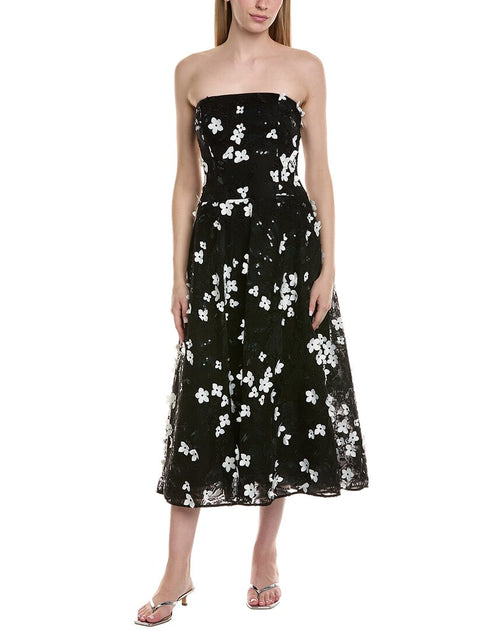 Robe Mi-longue Sans Manches Teri Jon Noir US 10 2