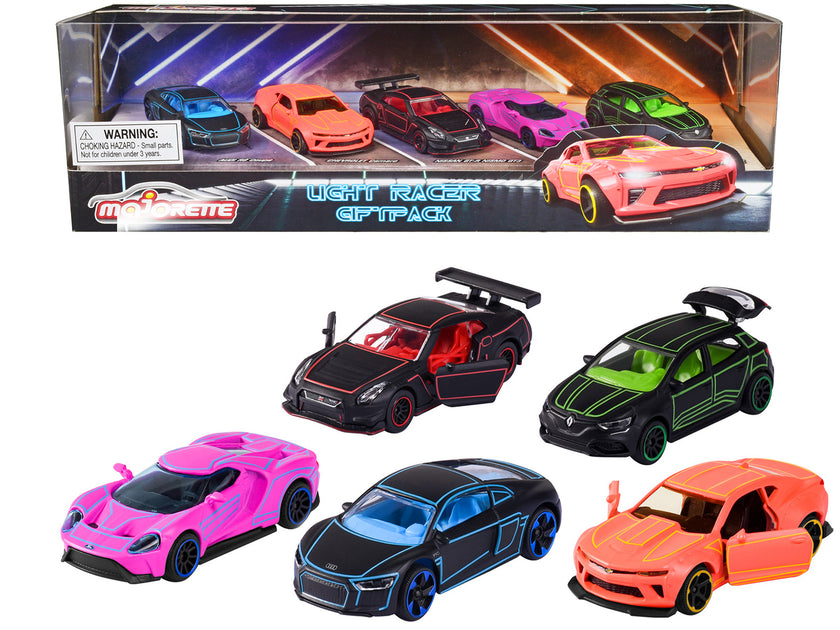Majorette Light Racer Giftpack 2023 Ensemble de 5 Voitures 1/64 2