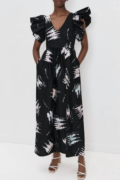 Busayo Feola Robe Longue Noir Petit 2