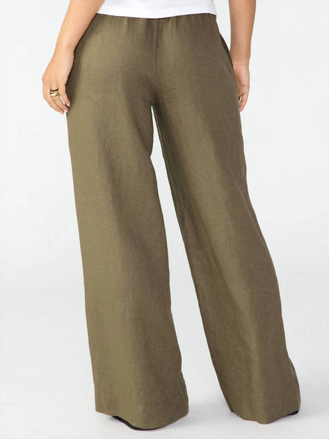 Sanctuary Smocked Wide Leg Pant Brown Large 3