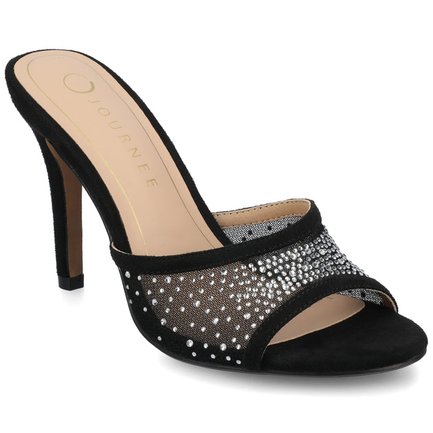 Journee Collection Hensley Open Toe Pumps Black US 8 2