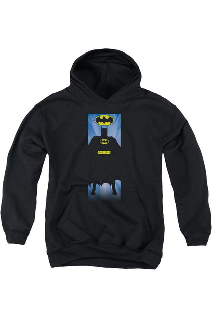 Gildan Batman Block Jugend Kapuzenpulli Schwarz Medium 2