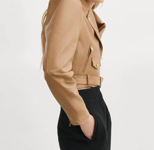 Lamarque Charnesa Leather Jacket Brown XSmall 4