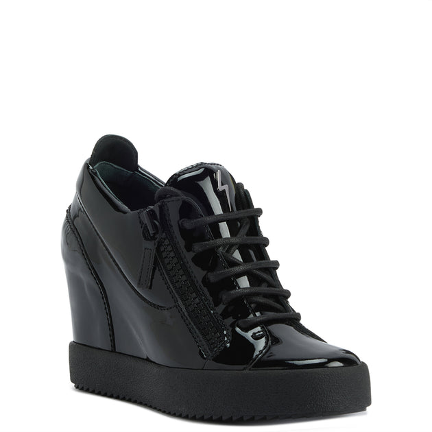 Giuseppe Zanotti Addy Wedge Sneakers Black US 8.5 3