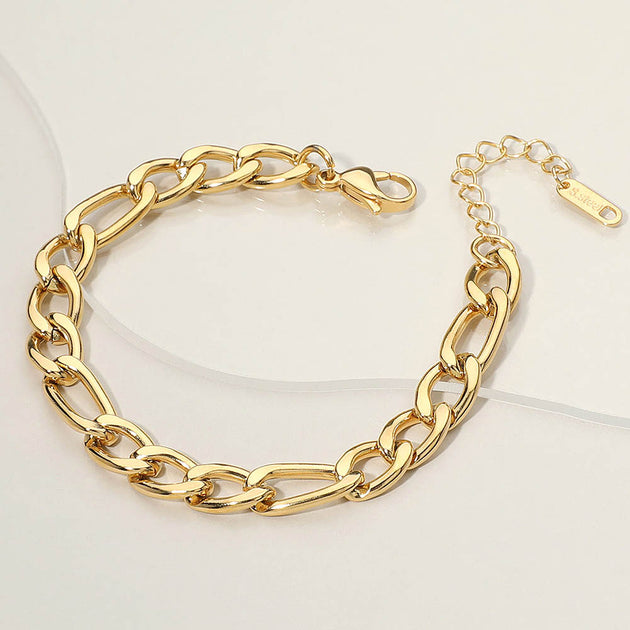 FASHNZFAB Figaro Chain Bracelet Silver One Size 4