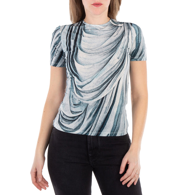 Rabanne Drape T-Shirt Blue US 4 2