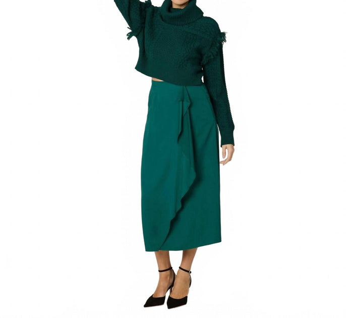Cleobella Regina Midi Skirt Green Small 3