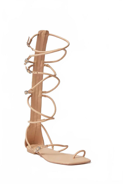 Jeffrey Campbell Gladia Gladiator Sandal Beige US 8 2
