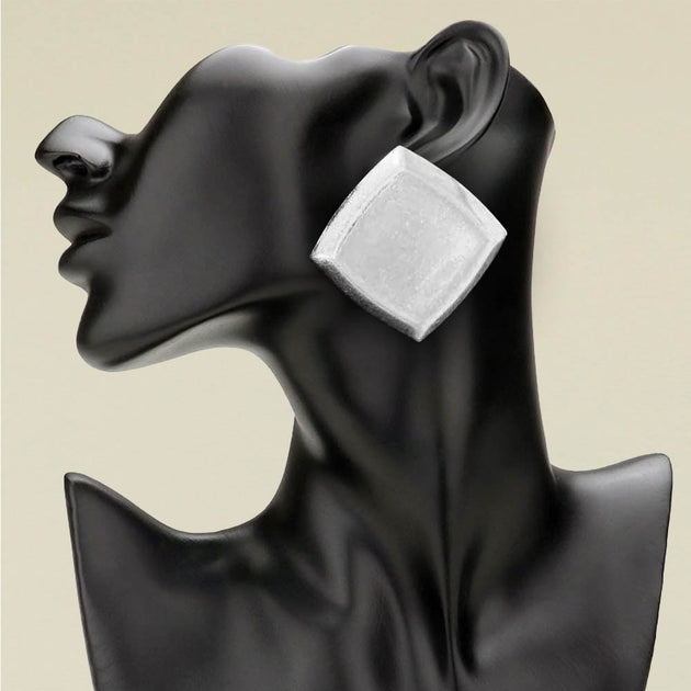 FASHNZFAB Square Statement Earrings Multi 3