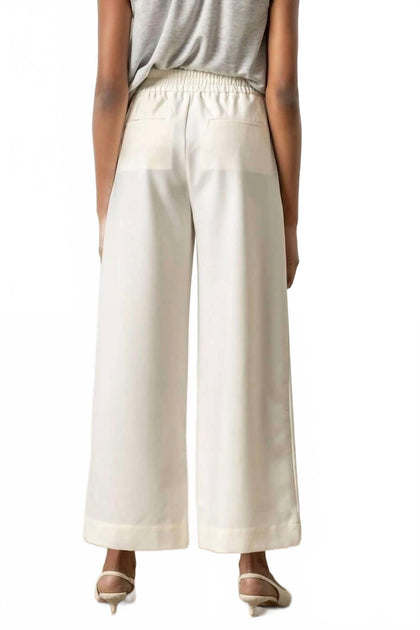 Lilla P Wide Leg Pull On Pants White XS 3