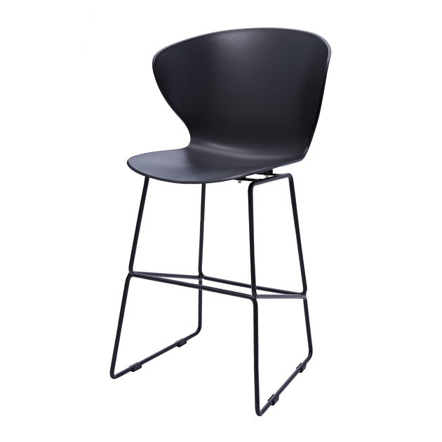 Hivvago Set of Two Bar Chair Black 4