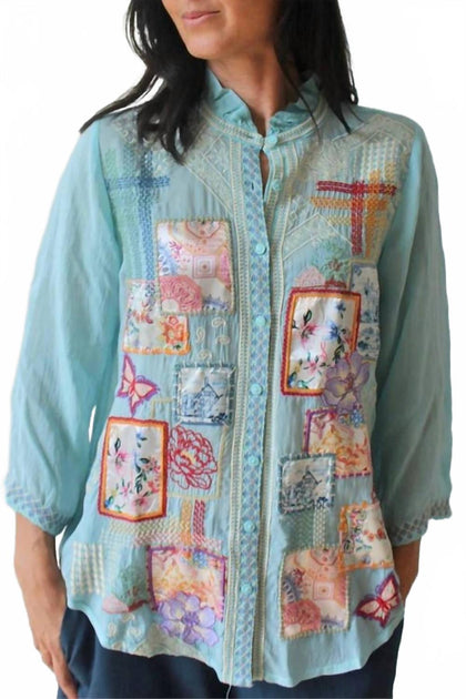 Johnny Was Somalia Shirt Multi Small 3