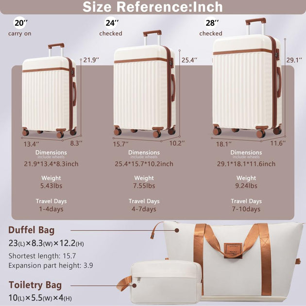 BreeBe Gepäck-Set 5-teilig Schwarz 8