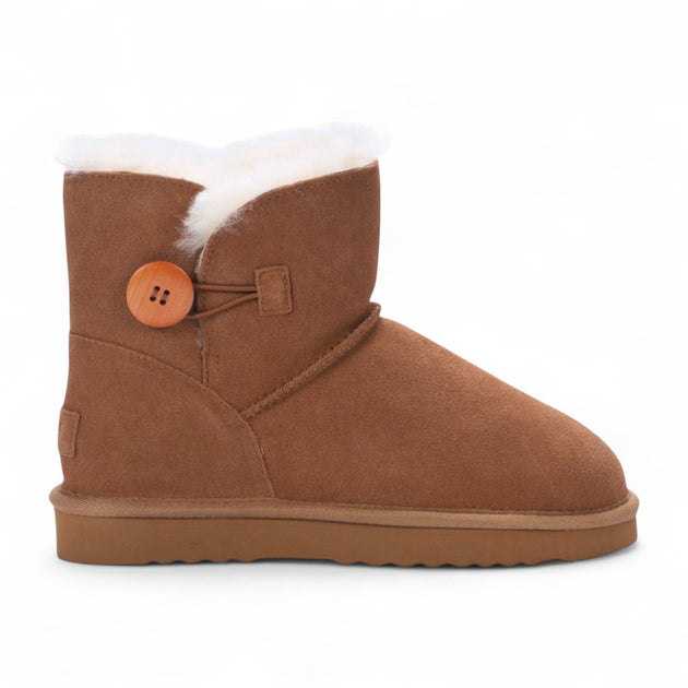 Infinity Sheepskin Ankle Bootie Brown EU 41 2