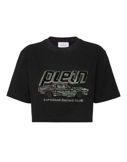 Philipp Plein T-shirt Crop Vert Large 2
