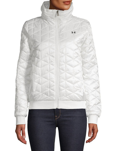 Under Armour Coldgear Reactor Jacket White Large 2