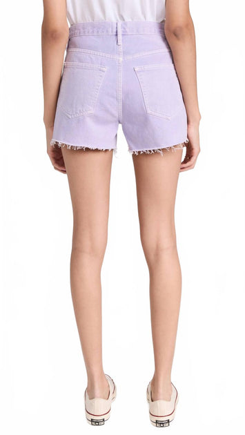 FRAME Le Brigette Raw Shorts Purple 25 4