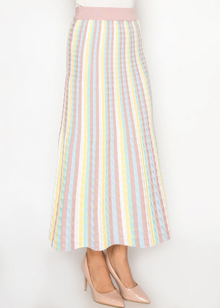 Yal New York Knit Maxi Skirt Multi XSmall 4