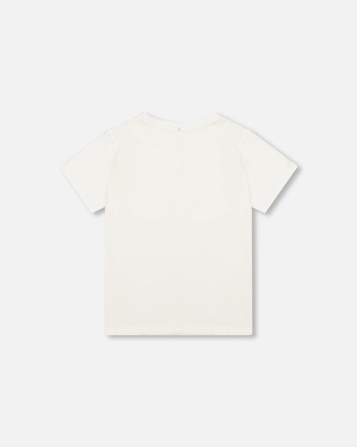 Deux par Deux T-Shirt Solid Off White US 3T 3