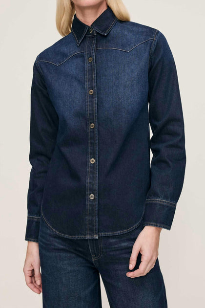 DL1961 Ines Shirt Blue Small 2