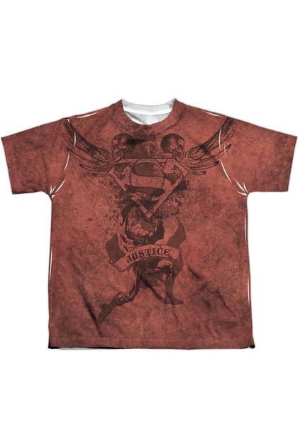 Gildan Superman Justice Upheld T-Shirt Brown Large 2